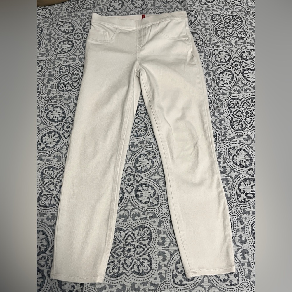 SPANX White Ankle Cropped Pants